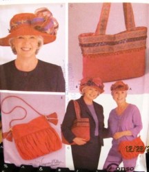 5242 RED HAT BRIM HATTERS, TOTE/ STRAPPY BAGS PATTERN S-L