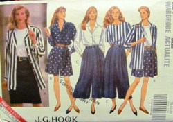 5270 LS SHIRT, SS TOP, SKIRT, FLARE SPLIT SKIRT PATTERN 12-18-22