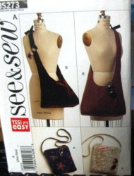 5273 EZ ECONO SHOULDER SLOUCH BAGS,STRAPPY CARRY HANDBAG PATTERN