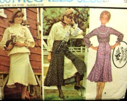 5280 ASHLEY YOKE TIE RUFFLE TOP,PETTICOAT,SKIRT PATTERN 8 31 1/2