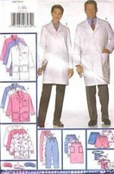 5287 MED SCRUB COAT,JACKET,BOTTOMS,HAT,POCKET PATTERN XS-M,L-XL