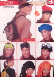 5292 MS BUCKET HATS, TOQUES, BRAIDS, BOWS, BACKPACK PATTERN