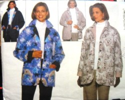5299 EZ OVERSIZE REVERSIBLE COLLAR JACKET PATTERN 6-10,12-16