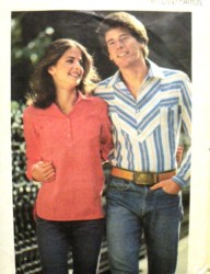 5302 Simplicity  1970s MEN'S BUTTON INSET YOKE LS SHIRT PATTERN 40 or 36 choice