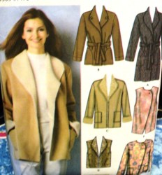 5306 SMART COAT, JACKETS, VESTS LENGTHS PATTERN XS-M,L-XL