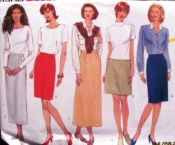5317 SO EZ STRT-A-LINE LINED SKIRT LENGTHS PATTERN 14-18