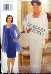 5319 EZ SWING JACKET, SLVLSS DRESS LENGTHS PATTERN 16W-32W 3 SZ