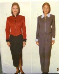 5331 LS LINED SUITED ZIP TOP,LONG SKIRT,PANTS PATTERN 6-16 2 SZS