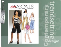 5333 EZ SHORTS,FLARE PANTS LENGTHS CUFF OR NOT PATTERN 4-18 2 SZ