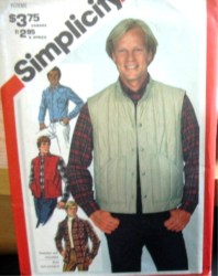5350 MALE 1981 LS YOKE SHIRT, QUILTED VEST PATTERN 40''CHEST