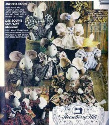 5350 MCCALLS MICECAPADES 15'' BOY GIRL MICE DOLLS, CLOTHES PATTERN