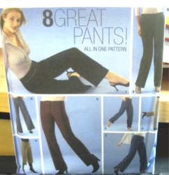 5350 Simplicity 8 DESIGN YOUR OWN STRAIGHT- WIDE LEG PANTS PATTERN 4-10, 12-18 CHOICE UNCUT