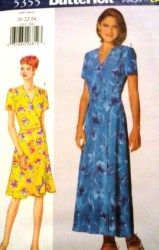 5355 EZ SS FLARE WRAP DRESS LENGTHS, BELT PATTERN 8-12,20-24