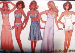 5358 MCCALLS FULL-1/2 SLIP, CAMISOLE, BRA, PANTIES, BIKINI PATTERN 10,8 CHOICE