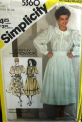 5360 BUTTON TUCK BLOUSE,FLARE SKIRT,CUMMERBUND,EMBDRY PATTERN 10