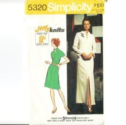 5320 JERSEY GIRL SHORT-LONG SLV DRESS LENGTHS 72 PATTERN 12, 14
