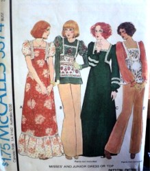 5374 WOODSTOCK PEASANT SS-LS TOP,RUFFLE OR NOT DRESS PATTERN 10