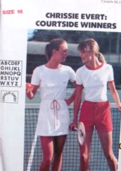 5378 EVERT TENNIS DRESS,T-SHIRT,SHORTS,TRANSFER PATTERN 16