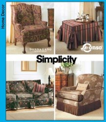5383 SIMPLICITY TRADITIONAL CHAIRS, SOFA SLIPCOVERS,  PILLOWS PATTERN