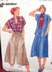 5389 GIL AIMBEZ 70 LONG CULOTTES, SKIRT, BLOUSE PATTERN 12
