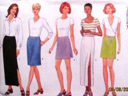 5390 Butterick  EZ SEMI FIT STRT CONTOUR SKIRT 3 LENGTHS PATTERN 6-22 3 SZS choice uncut