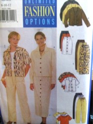5425 EZ BUTTON OR NOT SS-LS TOP,,SKIRT,PANTS PATTERN 8-24 3 SZS