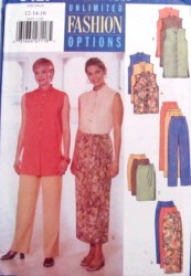 5427 EZ SLVLSS TOP LENGTHS,MOCK WRAP SKIRT,PANTS PATTERN 6-22