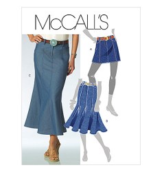 5429 LO RISE ST-FLARE MINI - GODET SKIRT 3 LENGTHS PATTERN 4-12