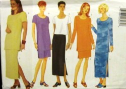 5471 BUTTERICK SO EZ PULLOVER TOP, TUNIC, SKIRT LENGTHS PATTERN 6-22 3 SZS CHOICE UNCUT
