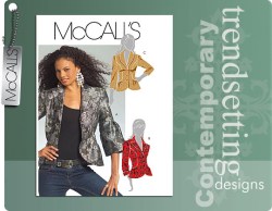 5477 MCCALLS LINED COLLAR PANEL HIP JACKET PATTERN 6-14 new