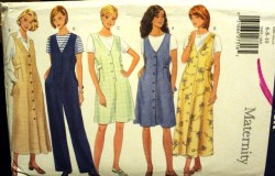 5493 EZ MATERNITY TIE JUMPER LENGTHS,JUMPSUIT PATTERN 6-22 3 SZS