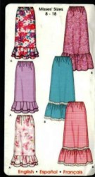 5511 RUFFLE STRAIGHT-A-SKIRTS LENGTHS PATTERN 8-18