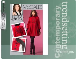 5513 2 BREASTED COLLAR SHAPED SHORT BUBBLE COAT PATTERN 4-10