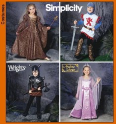 5520 PRINCESS, KNIGHT ARMOR,HELMET ,WARRIOR FANTASY PATTERN 3-8