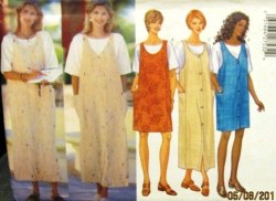 5538  BUTTERICK SO EZ PANEL BUTTON A-JUMPER LENGTHS, TOP PATTERN 20-24 OR 14-18 CHOICE UNCUT