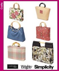 5541 SIMPLICITY 6 TOTE BAGS, HANDLE PURSES  PATTERN