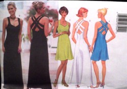 5542  Butterick EZ CLOSE FIT BACK STRAPPY A-DRESS LENGTHS PATTERN 6-22 3 sizes choice uncut