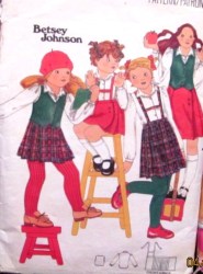 5567 BETSEY JOHNSON GIRL BLOUSE,KILT SKIRT, VEST PATTERN 10