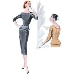 5557 Butterick RETRO '55 FIT LINED BACK ZIP TOP, SKIRT PATTERN 6-12,14-20 UNCUT CHOICE