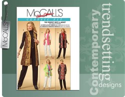 5558 MCCALLS PALMER PLETSCH INSPIRING PANEL VEST, JACKET LENGTHS PATTERN 8-22