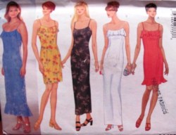 5583 STRAPPY DRESS 3 LENGTHS,FLOUNCE EZ PATTERN 6-10,12-16
