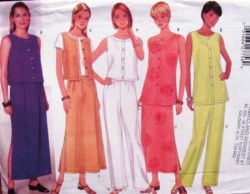 5589 EZ LOOSE SHELL TOP LENGTHS,LONG A-SKIRT,PANTS PATTERN 6-16