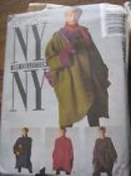 5610 NY NY DSGNR OVRSZ RAIN COAT, BELT, SCARF PATTERN 6, 8