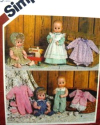 5615 MED.,SMALL,LARGE BABY SIZE DOLL WARDROBE PATTERN