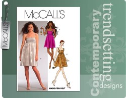 5623 MCCALLS STRAPPY EMPIRE FLARE DRESS, OVERDRESS PATTERN 4-12, 12-18