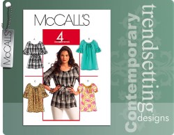 5625 MCCALLS 4 EASY PEASANT, SMOCK TOPS, TUNICS, BELT PATTERN XS-MED, 4-14