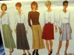 5633 EZ FRONT PLEAT A-SKIRT LENGTHS PATTERN 6-10,12-16,18-22