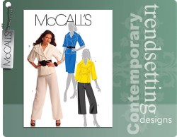 5637 MCCALLS 2 BREASTED JACKET, BOTTOMS LENGTHS PATTERN 8-14,14-22