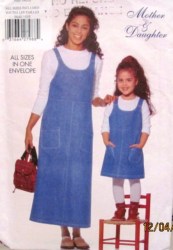 5640 MOM DAUGHTER EZ JUMPER LENGTHS PATTERN XS-L