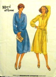 5676 MATTI OF LYNNE 70 KNIT DRESS,TOP,SKIRT PATTERN 12,14